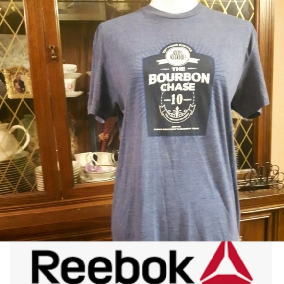 Size M Reebok Short Sleeve Blue Shirt - Picture 9 of 9
